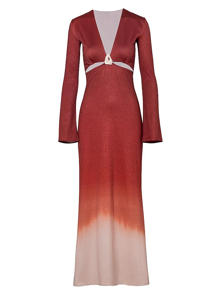 Manolo Ombré Maxi Dress