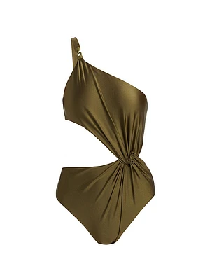 Wylie Twist Cut-Out One-Piece Swimsuit