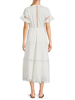 Ora Tiered Cotton Midi-Dress