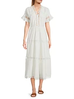 Ora Tiered Cotton Midi-Dress