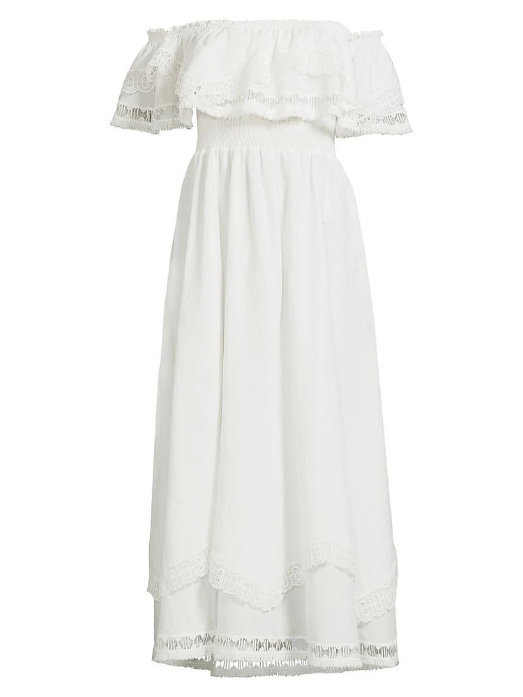 Wyatt Off-The-Shoulder Midi-Dress