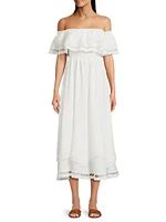 Wyatt Off-The-Shoulder Midi-Dress