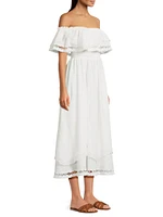 Wyatt Off-The-Shoulder Midi-Dress