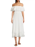 Wyatt Off-The-Shoulder Midi-Dress
