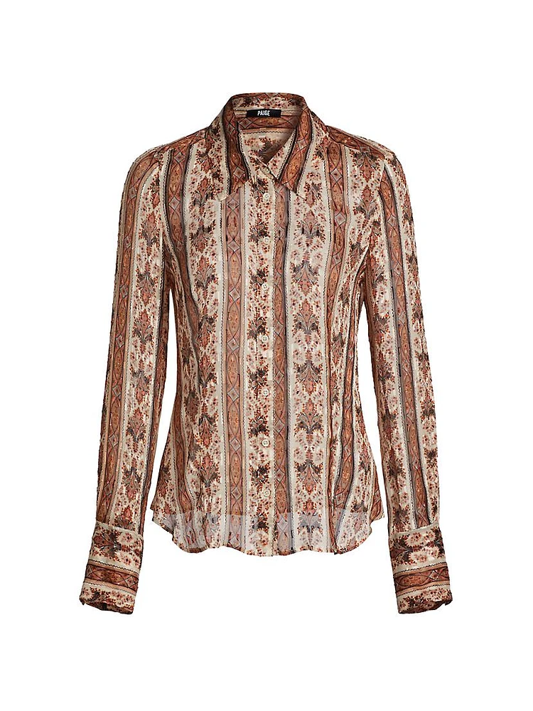 Desano Floral Silk-Blend Shirt