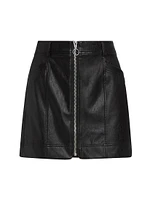 Nomi Faux Leather Miniskirt