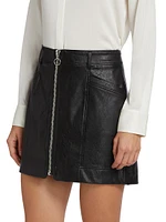 Nomi Faux Leather Miniskirt