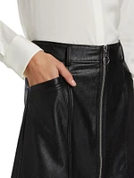 Nomi Faux Leather Miniskirt