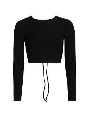 Casey Open-Back Crop Top