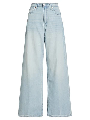 Cary Washed-Denim Wide-Leg Jeans