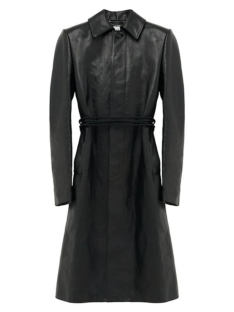 Leather Raincoat