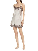 Lolita Silk Lace Mini Slip Dress