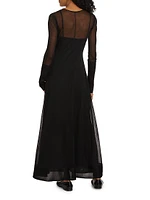 Anneliese Silk Organza Maxi Dress