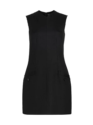 Skyler Wool Twill Sheath Dress