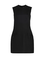 Skyler Wool Twill Sheath Dress