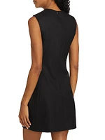 Skyler Wool Twill Sheath Dress