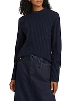 Verona Ribbed Wool-Blend Sweater