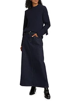 Calder Stretch Denim Maxi Skirt