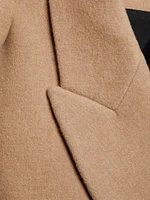 Reed Hooded Melange Wool Coat