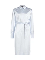 Andy Technical Satin Shirtdress