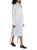 Andy Technical Satin Shirtdress