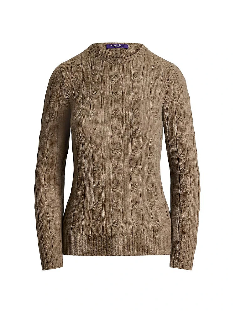 Classic Cable-Knit Cashmere Sweater