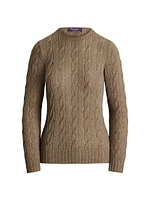 Classic Cable-Knit Cashmere Sweater