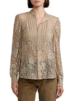 Kaydon Metallic Lace Pintuck Shirt