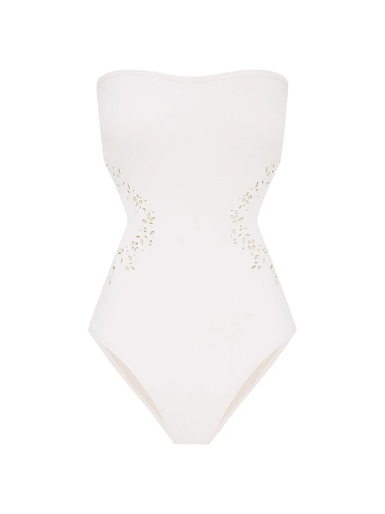 Memoir Embroidered One-Piece Swimsuit