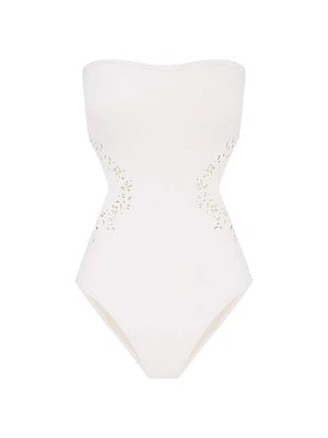Memoir Embroidered One-Piece Swimsuit