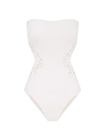 Memoir Embroidered One-Piece Swimsuit