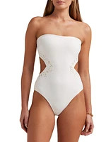 Memoir Embroidered One-Piece Swimsuit