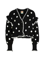 Flowers Knit Cardigan