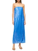 Casey Sequined Strapless Gown