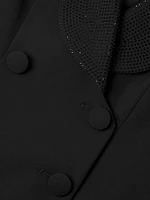 Embellished Lapels Blazer Cocktail Dress