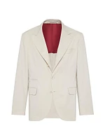 Comfort Cotton and Cashmere Gabardine Deconstructed Blazer