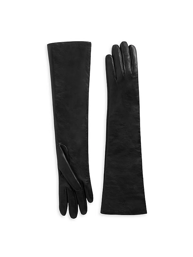 Long Leather Gloves