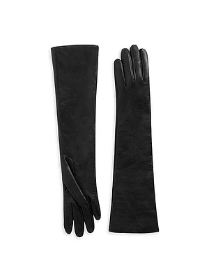 Long Leather Gloves