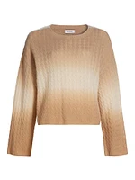 Cashmere Dip-Dye Crewneck Sweater