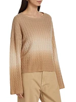 Cashmere Dip-Dye Crewneck Sweater