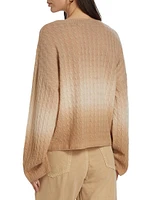 Cashmere Dip-Dye Crewneck Sweater