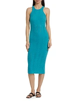 Cashmere Cable-Knit Body-Con Dress