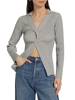 Cotton-Cashmere Twist Top