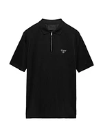 Piqué Polo Shirt with Re-Nylon Details