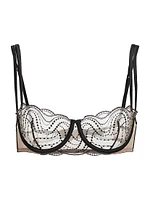 Ondule Embroidered Lace Underwire Balconette Bra