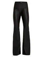 Kat Stretch Leather Bell Leggings