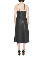 Kat Leather Slip Dress