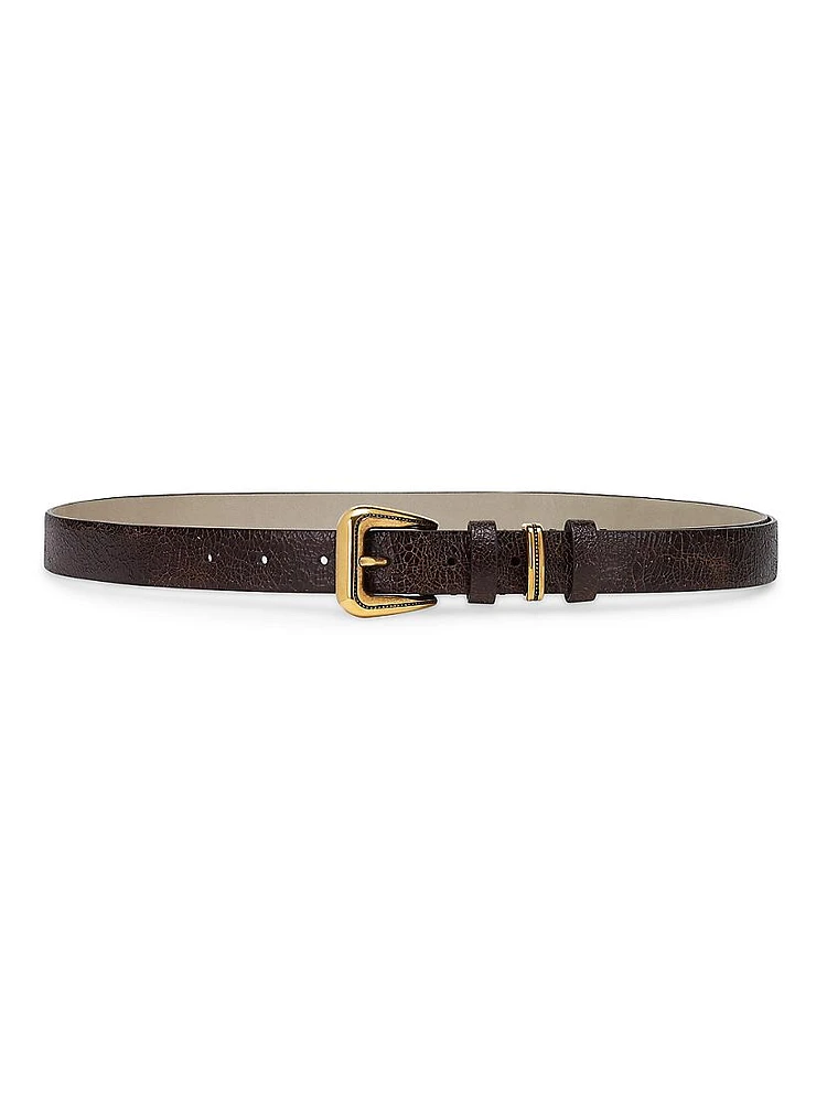 Crack Calfskin Belt