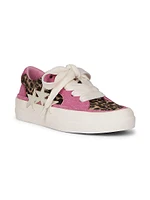 Leopard Sunset Skate Low-Top Sneakers