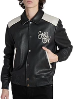 MA Swirl Leather Band Jacket